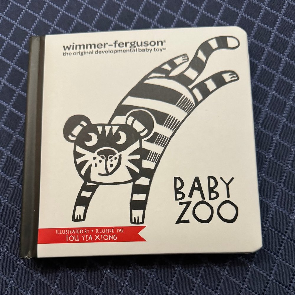 MANHATTAN TOY CO. Wimmer-Ferguson Baby Zoo Board Book, Ages 6 mo +